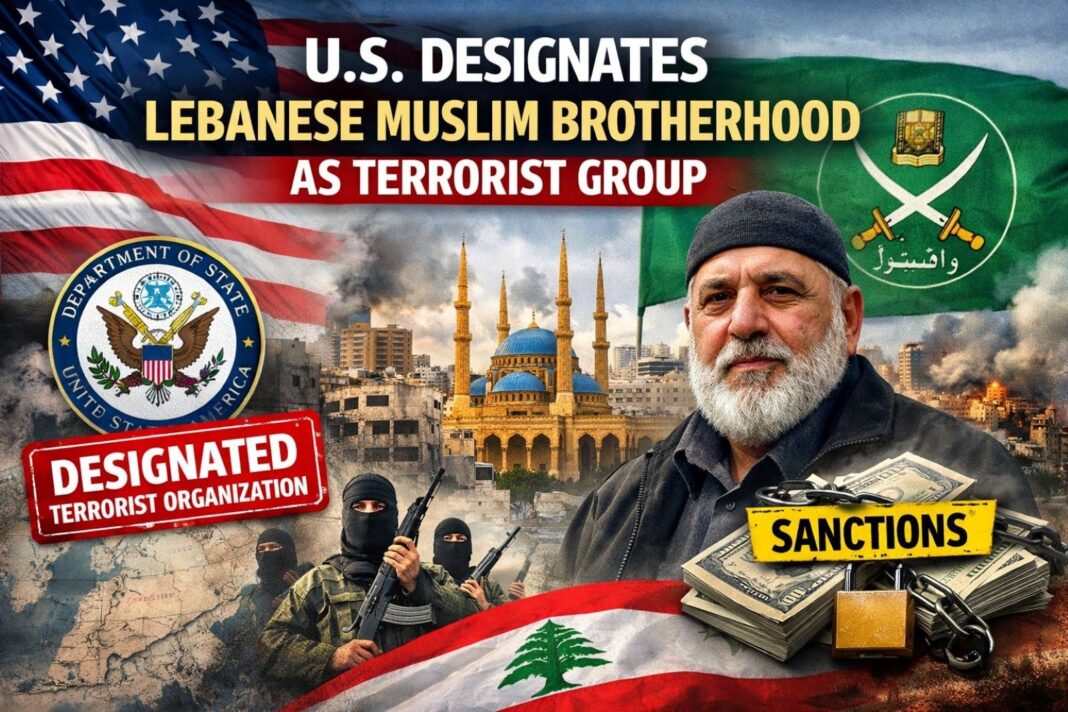 U.S. Classifies Lebanese Muslim Brotherhood as a Terrorist Organization