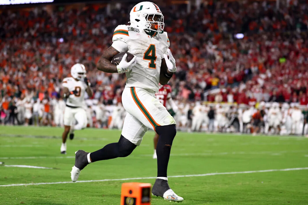 Miami RB Mark Fletcher Jr. Throws Punch at Indiana Player Following National Championship Defeat